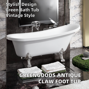 Bañera Moderna Independiente SICO con Patas de Garra, Fabricada en Fibra de Vidrio y Acrílico, con Certificación CE y Desagüe, Ideal para Hoteles - Product Image 2