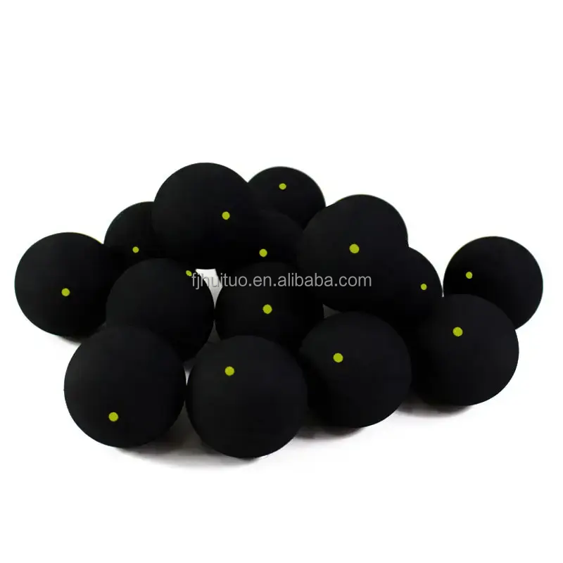 New 39mm Universal Squash Balls in Yellow Blue Red with Dot Distinguishing Features