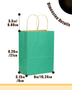 Bolsa de Papel Kraft Impresa, Resistente y de Primera Calidad, para Uso Promocional en Cafeterías y Panaderías, Ecológica, Reciclada y Personalizada, al por Mayor - Product Image 4