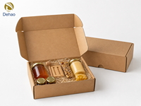Boîte à gâteau pliable en papier biodégradable avec logo personnalisé, emballage en carton pour biscuits, gâteaux, beignets, vente en gros