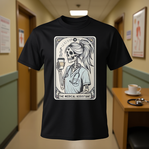 Camiseta The Medical Assistant Tarot Card Skeleton Mom - Product Image 3