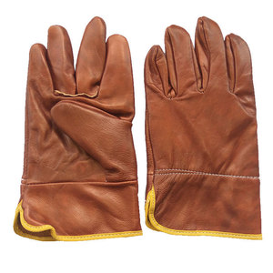 Full-Grain Cowhide Short Welding <b>Gloves</b> With Split Blades For TIG Welding Industry Unlined Molten Metal Splash Test <b>Type</b> A - Product Image 5