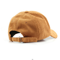 Gorro de Béisbol de Pana de Estilo Japonés de Moda Otoño Invierno, Color Sólido, 100% Poliéster, Bordado 3D, Gorro Deportivo Cálido Unisex