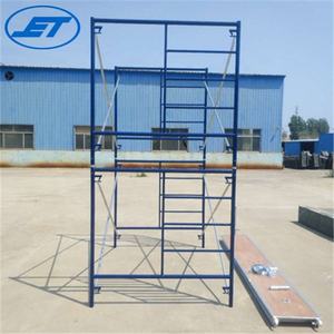 Heavy Duty 3ft 4ft 5.5ft Frame Scaffolding for Construction Projects Steel Metal <b>Ladder</b> Scaffold Adjustable Height <b>Work</b> <b>Platform</b> - Product Image 4