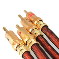 Chochoseal — câble pour haut-parleur hi-fi LB-5109 6N OCC, Audiophile, plaqué or 24K, prise banane, 2.5m, pas à monter (paire)