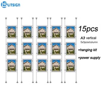 Innovation Litsign LS S1 Eco-Friendly Real Estate Suspension Plastic Light Pockets A3 A4 Landscape File Led Display Folder