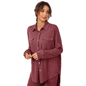 Set di abbigliamento da salotto in bambù personalizzato all'ingrosso abbigliamento da <span class=keywords><strong>donna</strong></span> modale in viscosa Set da notte da <span class=keywords><strong>donna</strong></span> di lusso - Product Image 2