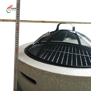 Outdoor Round <strong>Fire</strong> Pit Garden Wood Burning Firepits Ceramics <strong>Table</strong> <strong>Top</strong> <strong>Fire</strong> Pit <strong>Bowl</strong> - Product Image 5