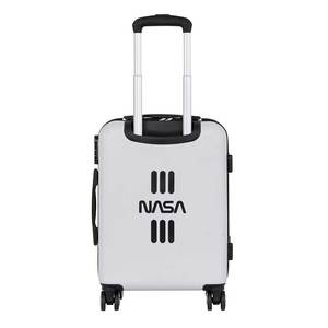 NASA Spaceship-ABS 4-Wheel Cabin <b>Suitcase</b>, White - Product Image 3
