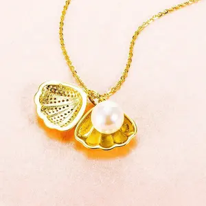Женское ожерелье с жемчужным золотом