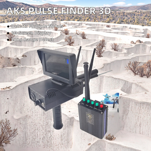 Rilevatore di Metalli Industriale Sotterraneo AKS Pulse Finder 3D con Ampio Schermo LCD, Lunga Portata, Multi-Frequenza e Bobina da 40 cm - Product Image 2