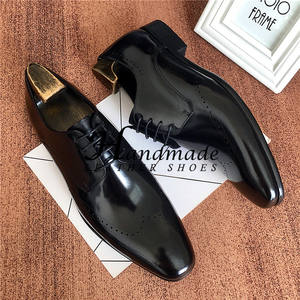 Chaussures en cuir haut de gamme pour hommes - Nouveau style de chaussures Oxford en cuir véritable gravé - Chaussures de mariage de qualité supérieure - Product Image 3