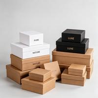 Boîte cadeau rigide personnalisée avec couvercle imprimé, multi-tailles, pour cosmétiques, bijoux, vente au détail, en gros