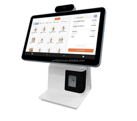 Terminal de point de vente tactile 15,6 pouces tout-en-un avec imprimante thermique pour caissiers de supermarché, OS Linux/Windows, garantie 1 an
