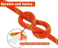 Corde statique de 10,5 mm en nylon, longueur et couleur personnalisables, vente en gros d'usine, pour équipement d'escalade B2B et de sauvetage