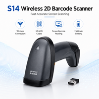 Escáner de Códigos de Barras 2D, Lector de Códigos QR Inalámbrico USB Portátil para Uso en Supermercados, en Stock