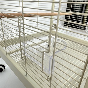 Çin üretici şeffaf cam papağan kuş kafesi ev büyük yetiştiriciliği kuş kafesi lüks kuş kafesi Villa - Product Image 5