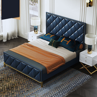 Tête de lit rembourrée en bois massif de style nordique pour chambre à coucher, lit simple et double, dossier de lit en tissu doux