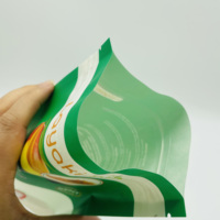 Op maat gemaakte glanzende bedrukte hitteverzegelbare hersluitbare ziplock stand-up pouch, vochtbestendig voor PE-gelamineerde notenverpakking voor voedselopslag