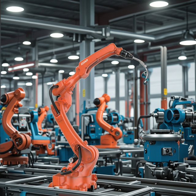 QJR6-2000H Industrial Robot with Axis Number 6 Optimized Motion Stability for Lengthened Welding