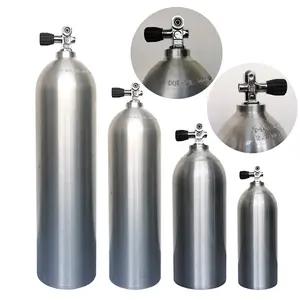 Tanque de oxígeno pequeño de 0,5 l, 1L, 11l, 12L, mini tanques de buceo, botella de buceo con yugo/válvula DIN para buceo en el mar
