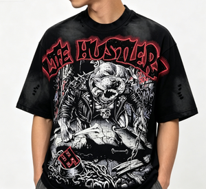 เสื้อยืดโอเวอร์ไซส์แขนยาวคอวี ผ้าคอตตอนถัก 100% พิมพ์ลายเรโทรแบบสั่งทำพิเศษ สไตล์วายทูเค สำหรับผู้ชาย ใส่ในฤดูหนาว - Product Image 2