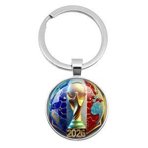 Llavero Promocional Redondo de Aleación de Zinc con Diseño de los 48 Países de EE. UU., Canadá y México 2026 - Product Image 2