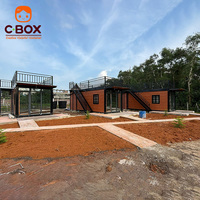 Cbox Maison Conteneur Modulaire Préfabriquée Démontable pour Hébergement Extérieur, Hôtels, Lodges, Complexes Hôteliers, Séjours de Vacances et Chambres d'Hôtes