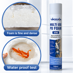 <span class=keywords><strong>Mousse</strong></span> <span class=keywords><strong>polyuréthane</strong></span> professionnelle toutes saisons, multi-usages, à faible rétrécissement, isolation phonique et <span class=keywords><strong>thermique</strong></span>, 750 ml - Product Image 2
