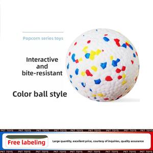 Koyun gitti interaktif çevre dostu köpek oyuncak yüksek elastikiyet ETPU Pet diş temizleme renkli patlamış mısır patlama topu yılbaşı - Product Image 4
