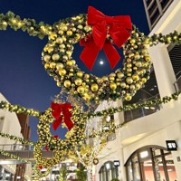Grand arbre de Noël extérieur, neuf, artificiel, avec lumières LED, taille personnalisable, fabriqué en PVC et en fer, arbre de Noël géant