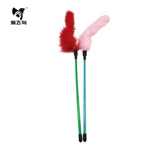 Love Flying <b>Cat</b> Feather Teaser Stick With Bell <b>Plush</b> Strip Interactive Toy For <b>Cats</b> Pet Playtime Fun - Product Image 4