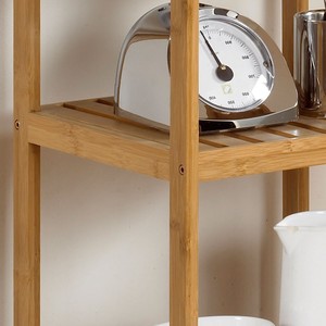 Estantería de pie, mueble minimalista moderno de bambú y madera maciza para sala de estar, estantería de almacenamiento de varias capas - Product Image 4