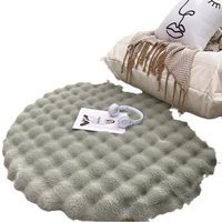 Tapis de sol en fausse fourrure de lapin tissée unie pour salon, chambre, chevet, baie vitrée, couverture de canapé