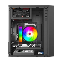 Caja de PC para Juegos Micro ATX Meway con Ventana Lateral, Límite de Longitud de GPU de 340 mm, Torre Media para Oficina/Escritorio, Uso Comercial - En Stock