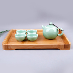 Plateau en bambou Youju 3.0, style simple, pour servir des ensembles de thé, usage domestique et restaurant - Product Image 3