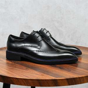 Zapatos Casuales de Hombre para Otoño 2026, de Alta Calidad, Talla Grande, Punta en Pico, de Cuero, Suela Suave Antideslizante, con Cordones, que Aumentan la Altura - Product Image 5