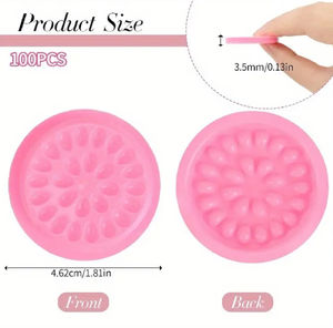 DRAGONLASH Pestañas Postizas Profesionales de Alta Calidad Hechas a Máquina, Forma de Flor, Adhesivas, Desechables, con Banda de Algodón Negra, Kit de Pegamento - Product Image 6