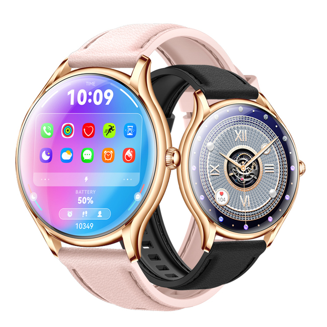 2024 Ladies Smart Watch Luxury 1.43 Inch AMOLED BT Call Health Monitoring Multi Sport 250mAh Battery Women Smartwatch QS36