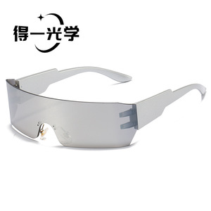 Frameless Integrated Sunglasses Pc Lens Uv400 Protection Cycling Sports <b>Eyewear</b> - Product Image 5