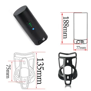 Batterie lithium-ion 24/36/48V, 10/10,5 ah, type bouteille, pour vélo électrique ebike, livraison gratuite