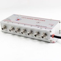 Amplificador de Señal CATV 1020MK4, 1 Entrada 8 Salidas, 20dB, Amplificador de Señal de TV para TV por Cable Digital