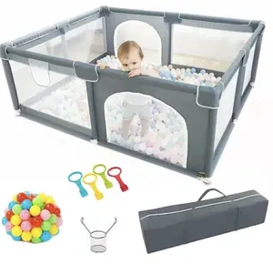 Baby 600d Doek Foam Pad Kruipen Speelplaats Activiteit Game Park Ballenbak Opvouwbare Draagbare Box Voor Kinderen