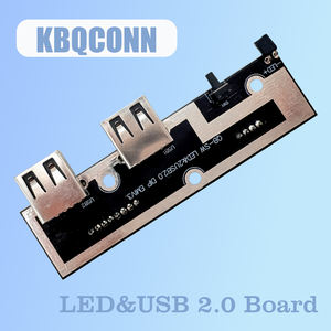 แผงขยาย2.0 USB คู่พร้อมไฟ LED และสวิตช์สำหรับการอัพเกรดแชสซี/พอร์ต USB - Product Image 2