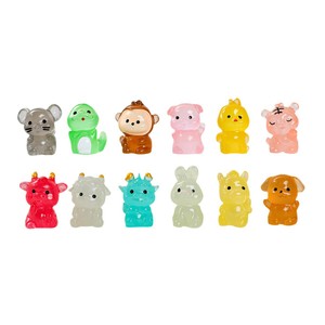 <b>Rainbow</b> <b>Candy</b> DIY Creative Studio Resin Zodiac Animal Figurines Cartoon Home Decoration Artistic Desktop Ornaments - Product Image 2