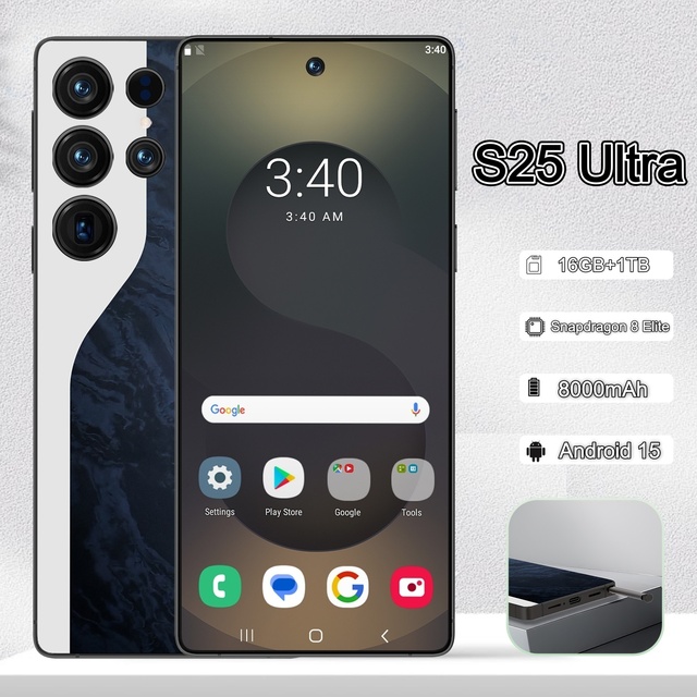 S25 Ultra Global 5G Dual SIM Gaming Smartphone with Shockproof Design 120W Quick Charge 108MP Camera