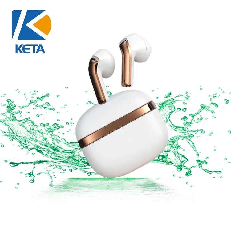 Rubber semi-in-ear Glossy Manos Libres Inalambricos headphones earbuds for Running