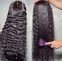 Rambut Palsu Asli Manusia HD Lace Front 13x4 Tanpa Lem Garis Alami Pre-Plucked Kepadatan Tinggi Untuk Wanita