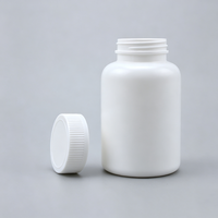 Flacon de pilules médical en HDPE de 250 ml avec bouchon à visser résistant aux enfants, emballage écologique pour comprimés, vitamines, soins de santé