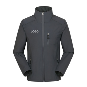 Chaqueta de rendimiento al por mayor, chaqueta softshell de poliéster de 300 g/m², chaqueta impermeable con logotipo personalizado para marcas de ropa estadounidenses - Product Image 1